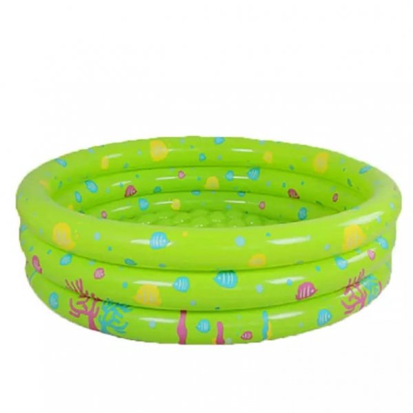 piscina gonflabila rotunda verde