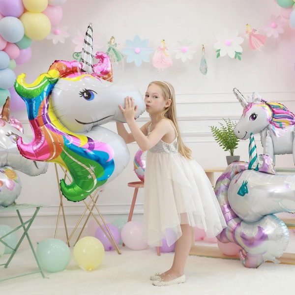 balon petrecere din folie unicorn