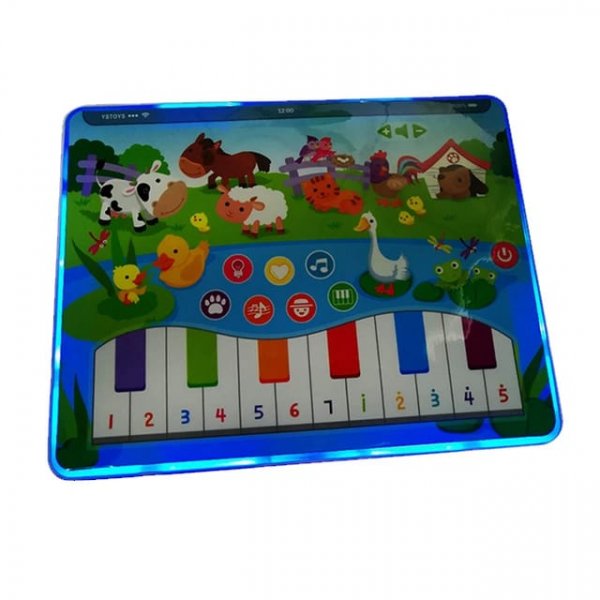 tableta de jucarie cu pian animalute din ferma